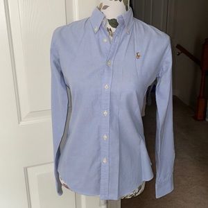 Ralph Lauren Slim Fit Classic Blue Buttonup 🐎